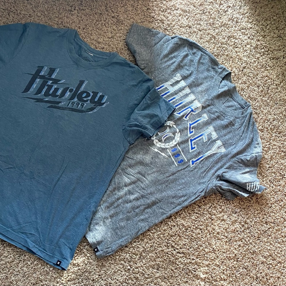 Hurley Men's Tees in Blue and Gray